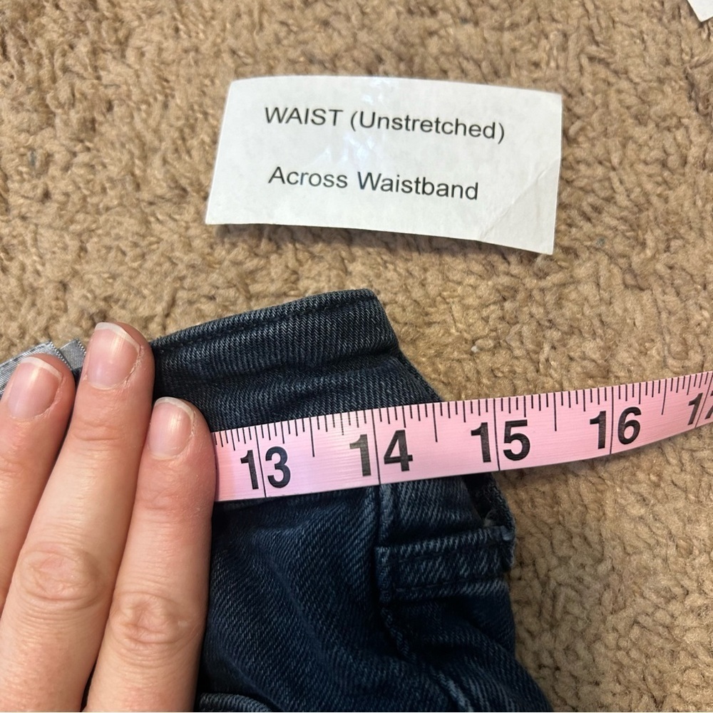 Old Navy | High Rise O.G. Straight Dark Wash Distressed Jeans Women’s Size 6 - Picture 11 of 13